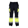 Pantalón ACOLCHADO alta visibilidad HOMBRE KINGSMANN STARLIGHT, Azul Marino con Amarillo Flúor 1