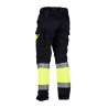 Pantalón ACOLCHADO alta visibilidad HOMBRE KINGSMANN STARLIGHT, Azul Marino con Amarillo Flúor 2