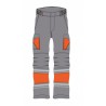 Pantalón alta visibilidad HOMBRE KINGSMANN STARLIGHT para rodilleras, Gris con Naranja Flúor 1