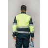 Polar Softshell alta visibilidad HOMBRE KINGSMANN STARLIGHT, Azul Marino con Amarillo Flúor 2