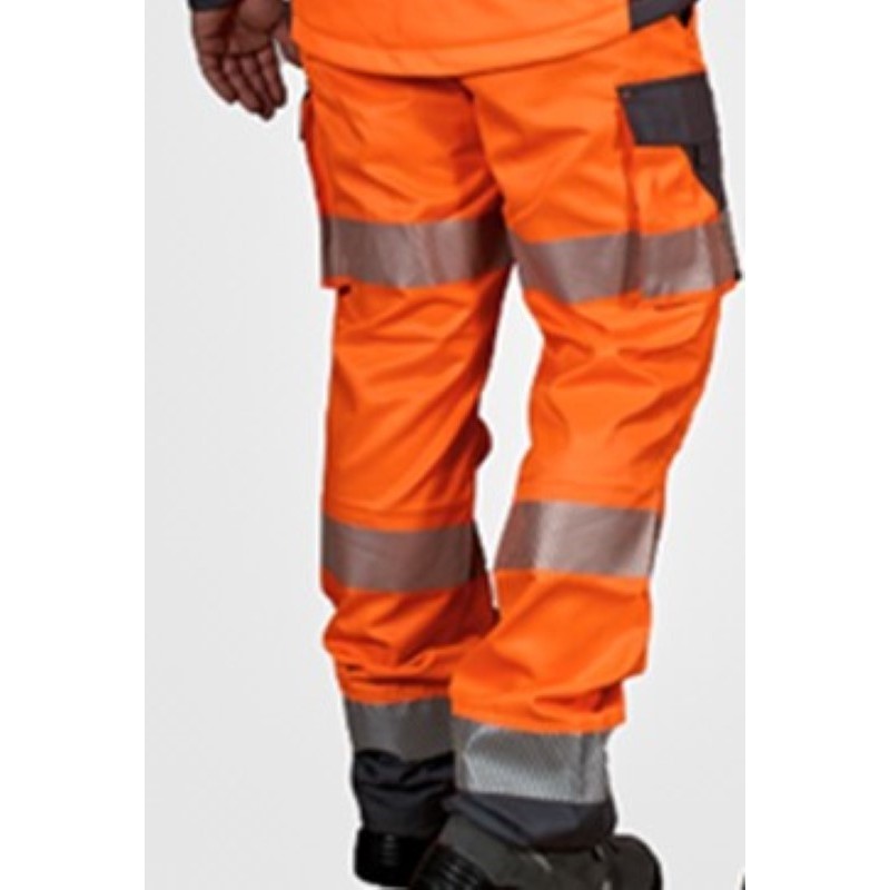 Pantalón alta visibilidad KINGSMANN Naranja Flúor con reflectantes ITURRI