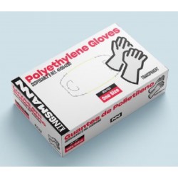 Caja de 500 guantes desechables de polietileno, talla única, mínimo 10 cajas