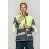Polar Softshell alta visibilidad MUJER KINGSMANN STARLIGHT, Gris con Amarillo Flúor 1