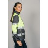 Polar Softshell alta visibilidad MUJER KINGSMANN STARLIGHT, Gris con Amarillo Flúor 3