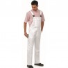 Peto laboral Blanco con tejido tergal P37BL 1