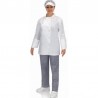 Pantalón laboral MUJER de COCINA SIN cremallera PU609 pata de gallo 1