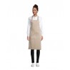 Delantal laboral color cuerda GAMMA beige 90 X 75 cm. 1