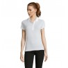 Polo laboral piqué MUJER manga corta PASSION blanco 1