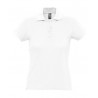Polo laboral piqué MUJER manga corta PASSION blanco 4