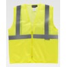 Chaleco de alta visibilidad amarillo con parte superior de rejilla C3612 1