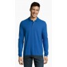Polo laboral HOMBRE manga Larga WINTER 100% algodón AZUL ROYAL 2