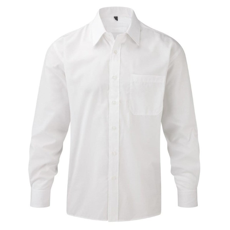 Menstruación limpiador reserva Camisa laboral blanca manga larga MUJER con tejido FRESH | ITURRI