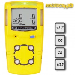 ALQUILER MES de Detector de Gas Portátil Multigas Gas Alert MicroClip X3 4G...