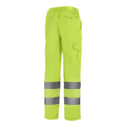 Pantalón de alta visibilidad amarillo flúor CON FORRO, ref. 1082, CHINTEX 2