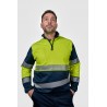 Sudadera alta visibilidad HOMBRE KINGSMANN STARLIGHT, Azul Marino con Amarillo Flúor 3