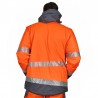 Parka alta visibilidad HOMBRE KINGSMANN STARLIGHT Con Guata, Monocolor Naranja Flúor 2