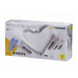 Caja con 100 guantes desechables de Nitrilo grueso TEGERA 84501 2