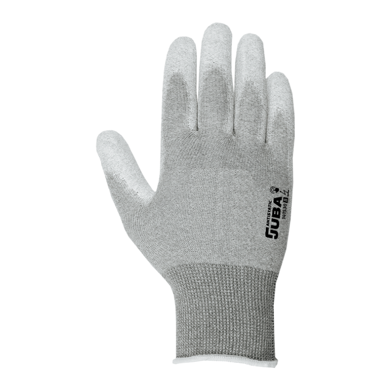 Par de guantes finos de nylon con recubrimiento de poliuretano en palma...
