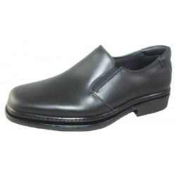 Zapato negro mocasín con elásticos laterales mod. 5709 1
