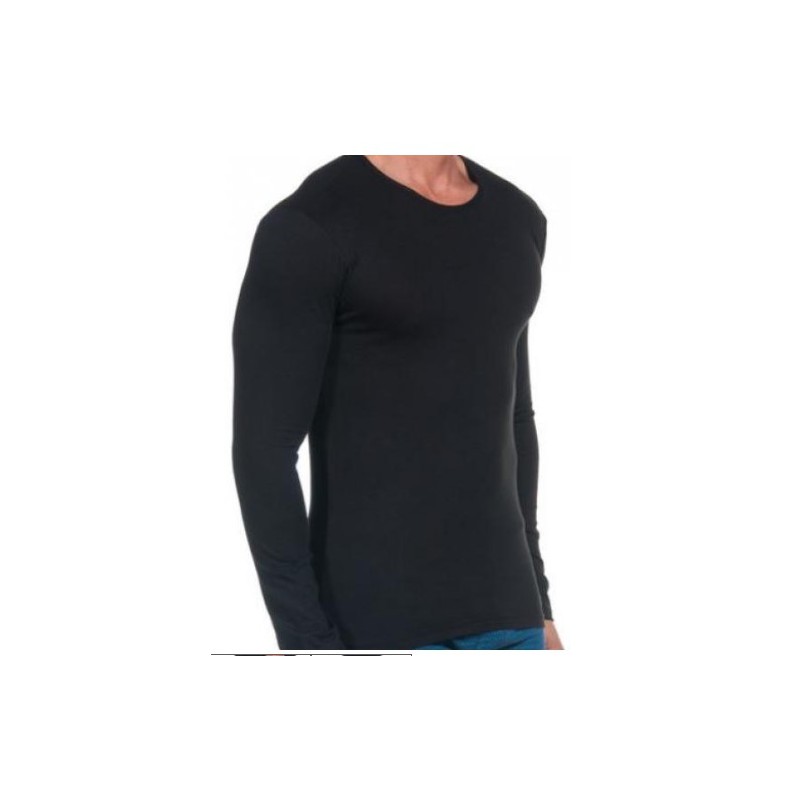 Camiseta Interior Térmica Negra-Hombre - Textiles Gomera