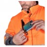 Softshell Polar Naranja Flúor KINGSMANN STARLIGHT Hombre, con mangas desmontables 2