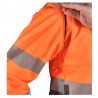 Softshell Polar Naranja Flúor KINGSMANN STARLIGHT Hombre, con mangas desmontables 3