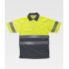 Polo Alta Visibilidad Gris Amarillo ref. C3860, WORKTEAM 1