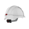 Casco de seguridad industrial EVO®3 Blanco, Ajuste con Rueda, Visera Corta, Ventilado 1