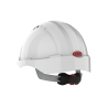 Casco de seguridad industrial EVO®3 Blanco, Ajuste con Rueda, Visera Corta, Ventilado 4
