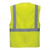 Chaleco alta visibilidad amarillo multibolsillo C376 PORTWEST 2