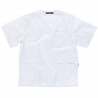Casaca unisex color blanco, ref. B9200, WORKTEAM 1