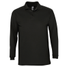 Polo laboral HOMBRE manga larga WINTER 100% algodón Negro 1