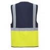 Chaleco alta visibilidad C276 amarillo flúor navy PORTWEST 1