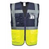 Chaleco alta visibilidad C276 amarillo flúor navy PORTWEST 2