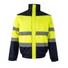 Cazadora alta visibilidad 161 amarillo flúor azul marino VELILLA 1