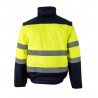 Cazadora alta visibilidad 161 amarillo flúor azul marino VELILLA 2