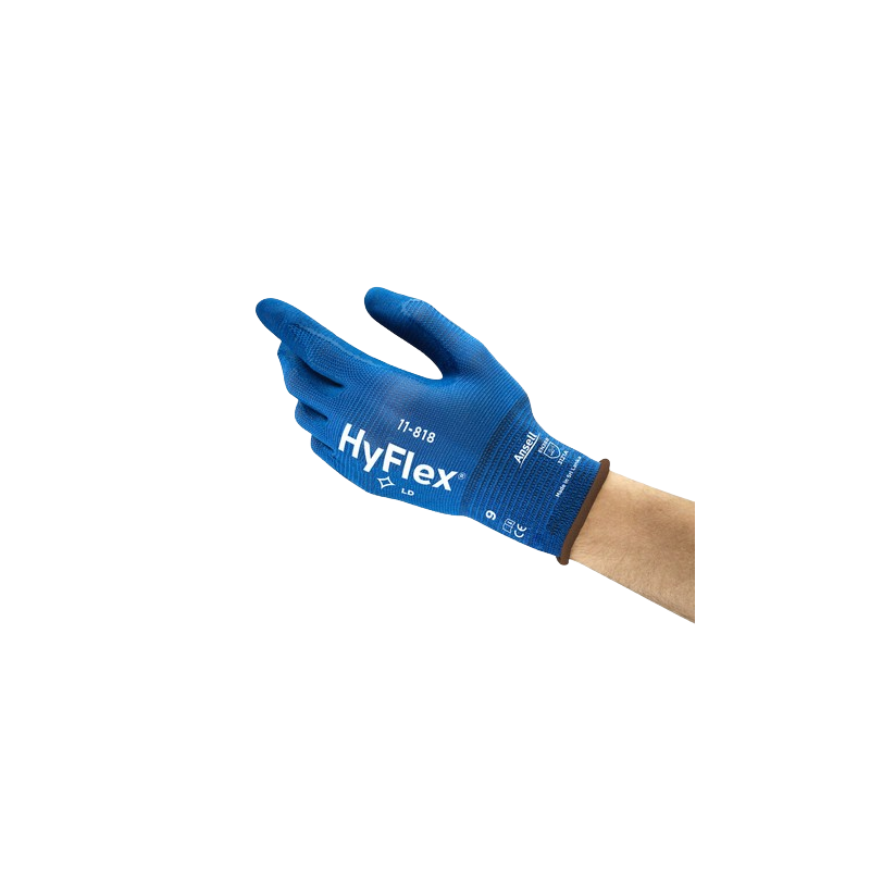 Guantes ligero resistentes a la abrasión, Hyflex 11-818, ANSELL