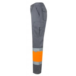 Pantalón alta visibilidad Naranja Flúor Gris ref. 157, VELILLA 3