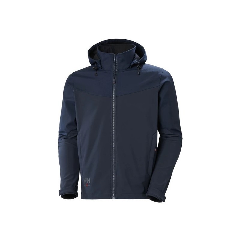 Chaqueta azul marino, OXFORD HOODED SOFTSHELL 74290_590, Helly Hansen