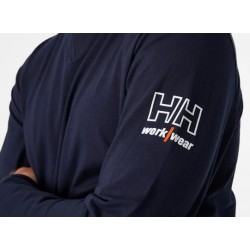 Camiseta azul marino, M/L KENSINGTON LONGSLEEVE 79242_590, Helly Hansen 3