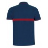 Polo SERVER azul marino rojo para bomberos, VALENTO 1