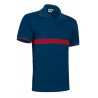 Polo SERVER azul marino rojo para bomberos, VALENTO 2