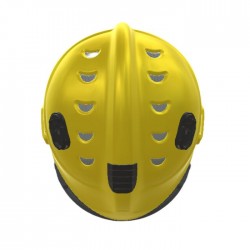 Casco EOM amarillo con gafas banda elástica, SICOR 5