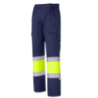 Pantalón laboral multibolsillos color azul marino y amarillo, ref. 1061, CHINTEX 1