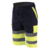 Bermuda laboral multibolsillos color azul marino y amarillo, ref. 1061B, CHINTEX 1