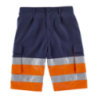 Bermuda laboral color azul marino y naranja, ref. C400, WORKTEAM 1