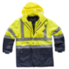 Parka color azul marino y amarillo, ref. C3735, WORKTEAM 1