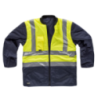 Parka color azul marino y amarillo, ref. C3735, WORKTEAM 3