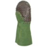 Manopla de serraje ignífugo color verde, ref. 308, JUBA 1