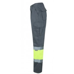 Pantalón alta visibilidad Amarillo Flúor Gris ref. 157, VELILLA 3